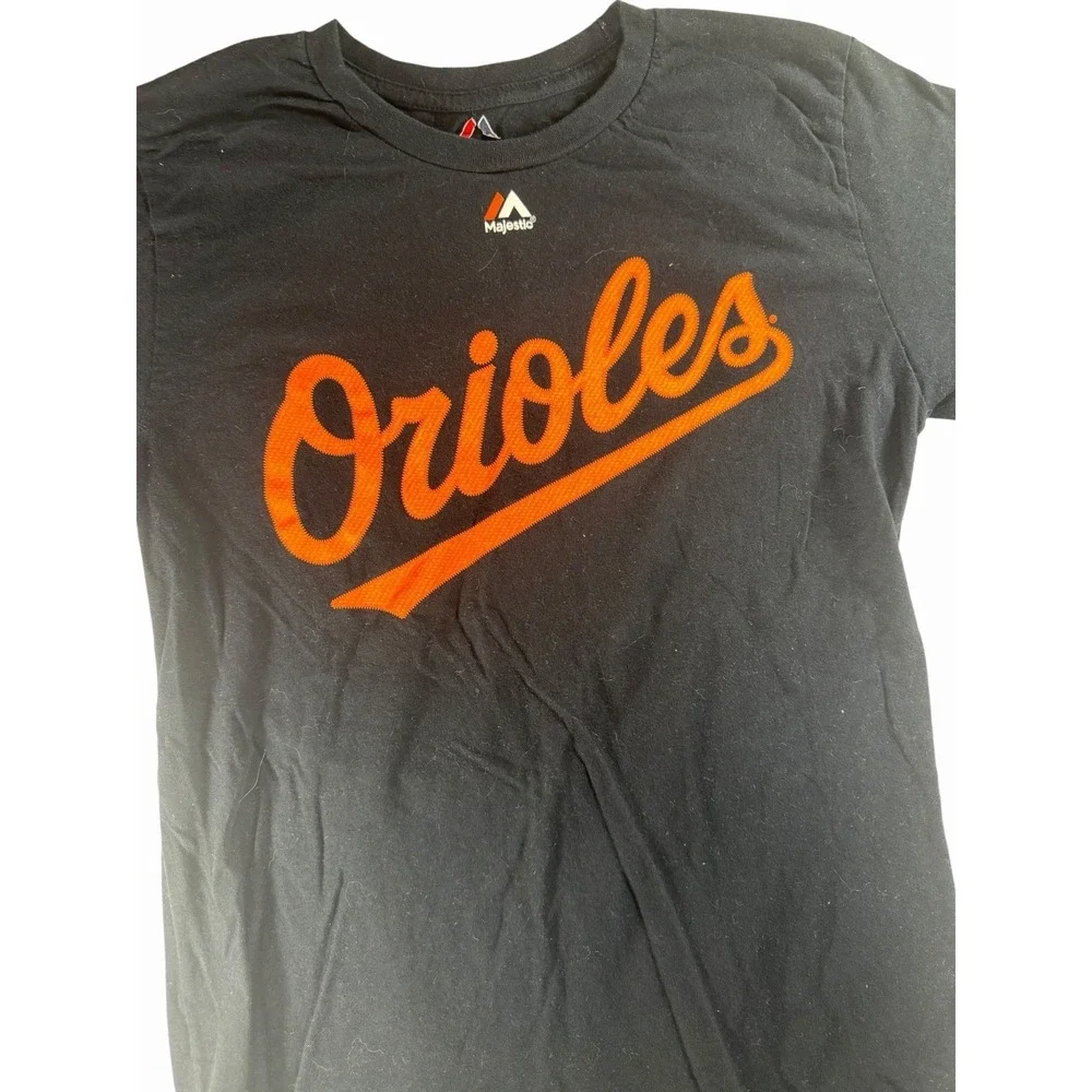Davis #19 Kids XL  Majestic Baltimore Orioles Black T-Shirt